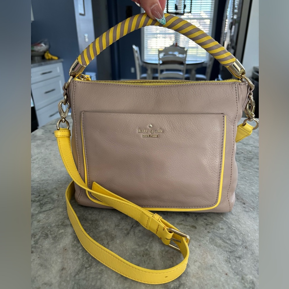 Kate Spade Lavender and Yellow Leather Crossbody - Picture 4 of 4